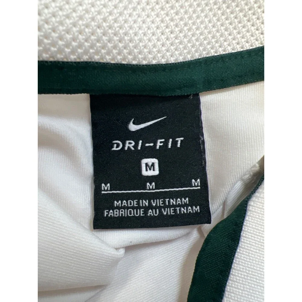 Nike Men's White Dri-Fit Michigan State Spartans Short Sleeve Polo Shirt - M